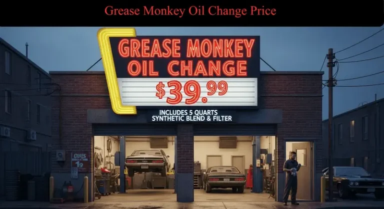 Grease Monkey Oil Change Price